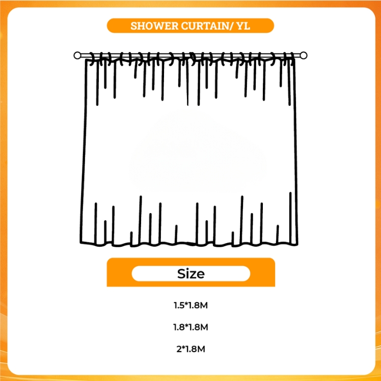 3D shower curtain - Eagles Band Store