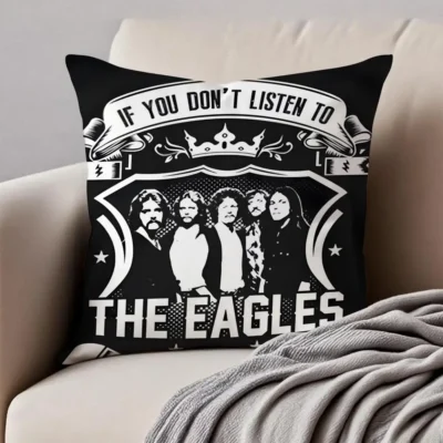 Hot Band The Eagles Throw Pillow