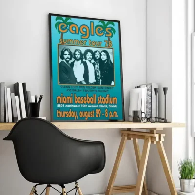 The Eagles Band Minimalist Wall Art