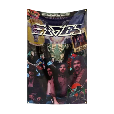 Rock Band Eagless Nostalgic Tapestry