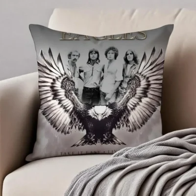 Rock Band Eagles Eye-catching Throw Pillow