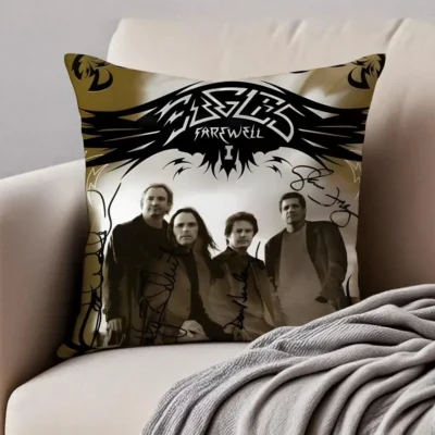 Rock Band The Eagles Nostalgic Throw Pillow