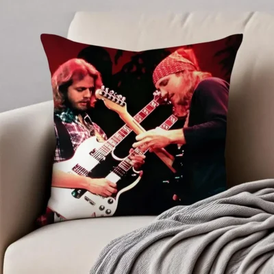 Rock Band The Eagles Members Throw Pillow