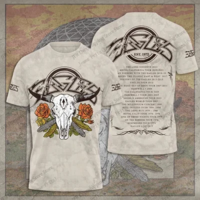Eagles Band Retro Collection 3D T-Shirt