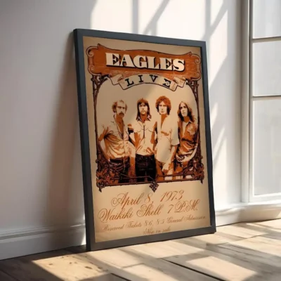 Band Eagles Vintage Design Wall Art